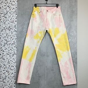 Tie Dye Levis 501 jeans